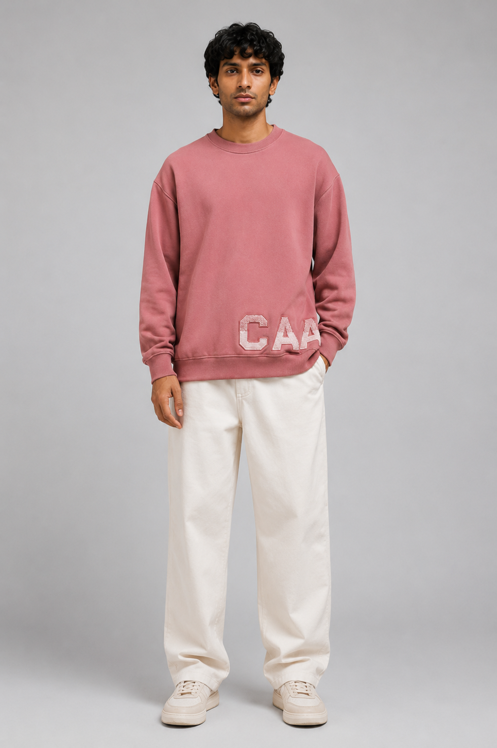 CAA Minimal Oversized Crewneck Sweatshirt